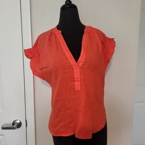 Pilcro Vibrant Orange Blouse
